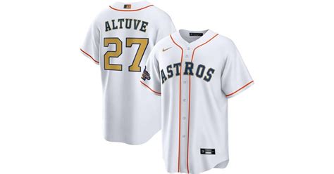 nike men's houston astros altuve gold replica jersey|jose altuve shirt.